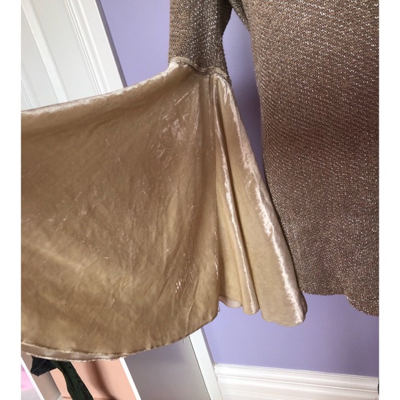 Free people celestial metallic bell sleeve sweater - Picture 5 of 7
